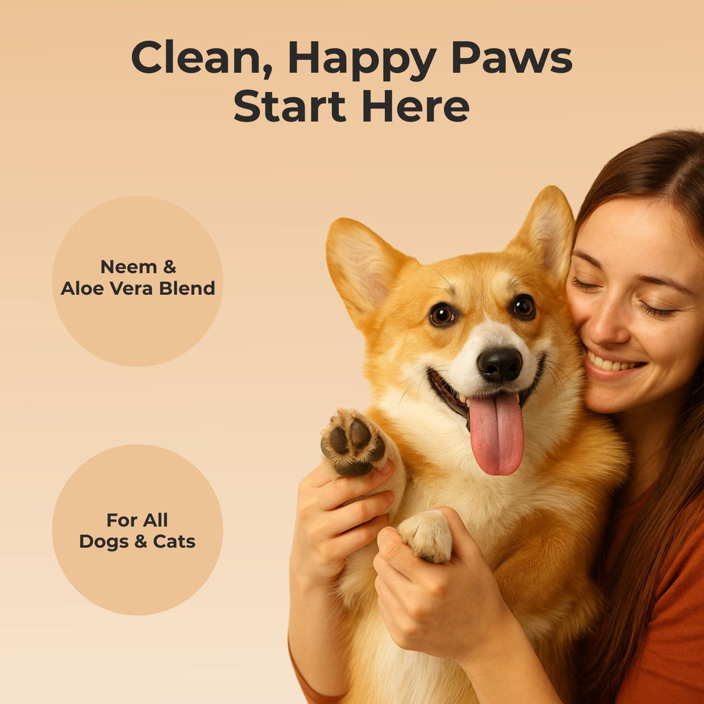 Pure Tails™ 3-in-1 Freshness & Care Bundle: Pawberry Perfume, Foaming Paw Cleaner & Dry Bath Shampoo